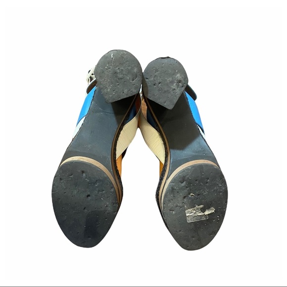 Pierre Hardy Blue and Orange Heels - Picture 4 of 6